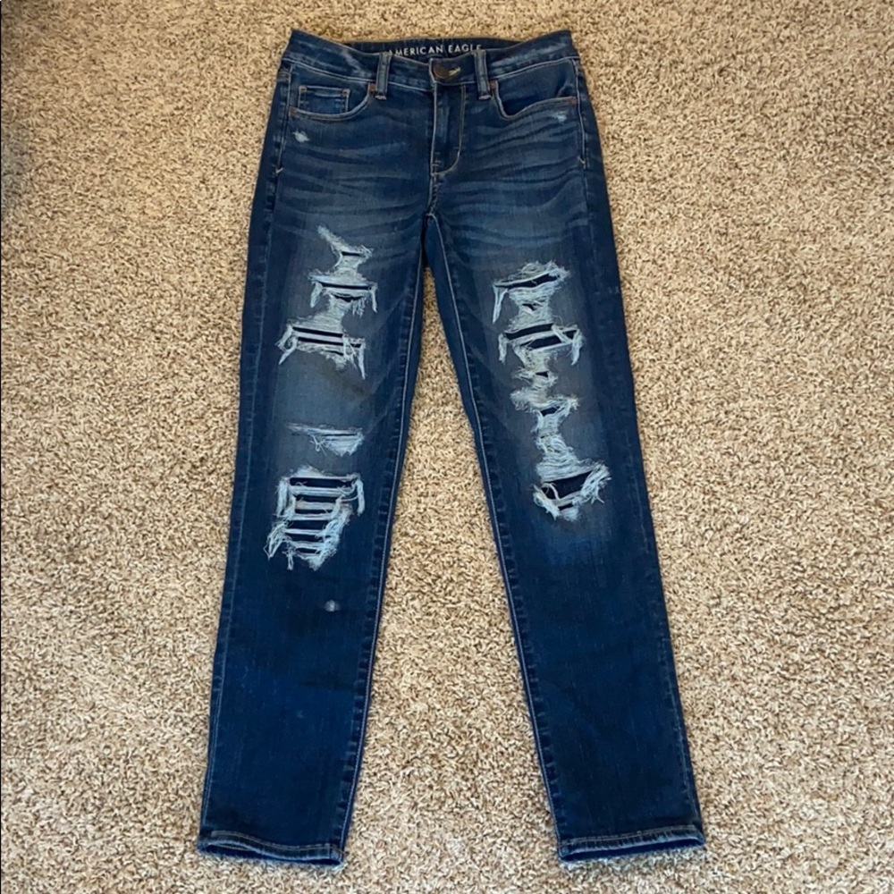 Distressed American Eagle Jeans